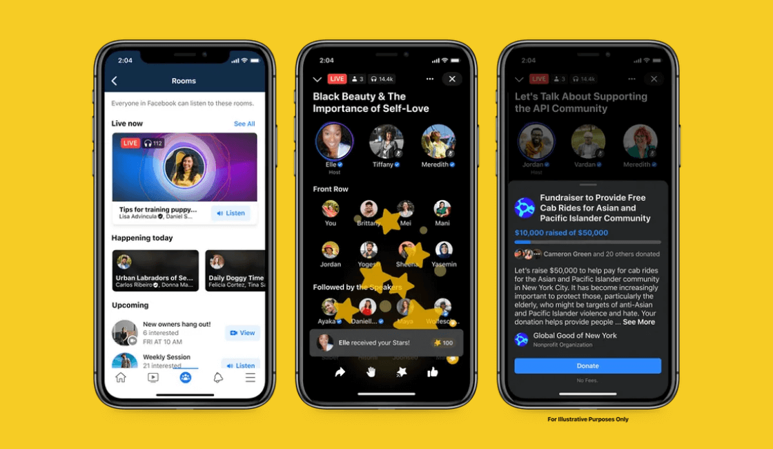 Facebook funciones de audio