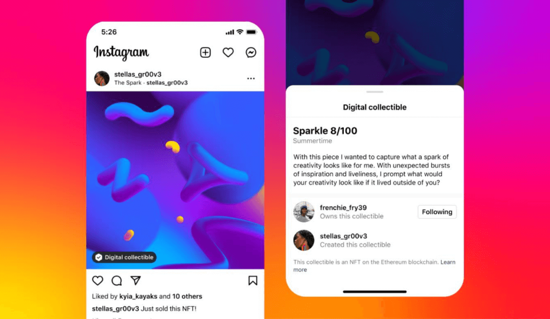 NFTs en Instagram